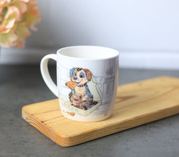 350ml Fine China Bug Art Pedro Pup Coffee Mug