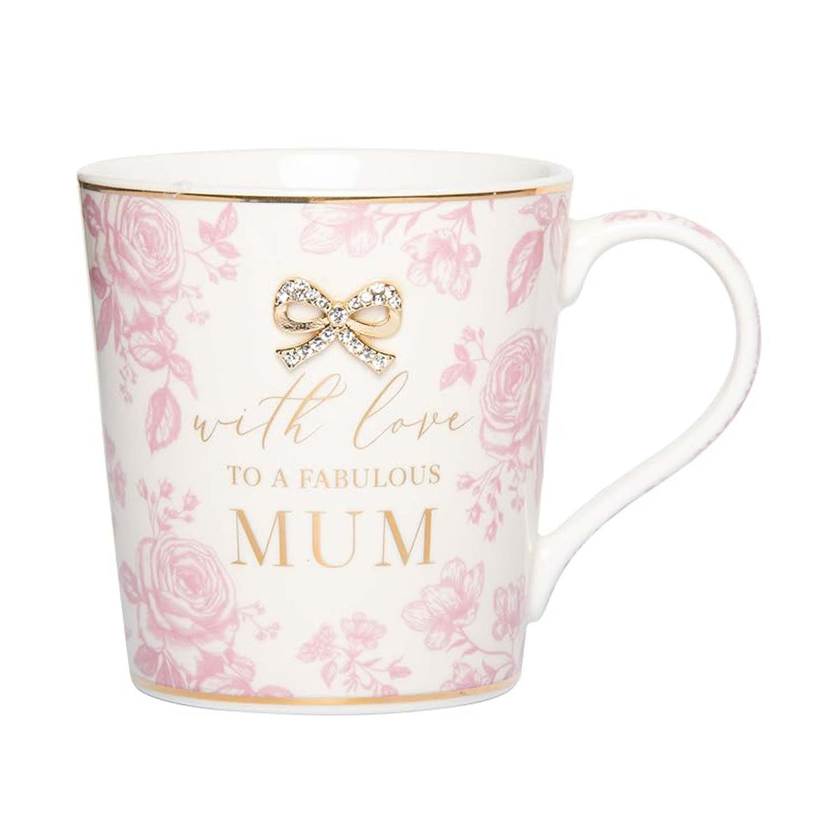 250ml Ceramic Pink With Love To a Fabulous Mum Madelaine Coffee Mug Gift