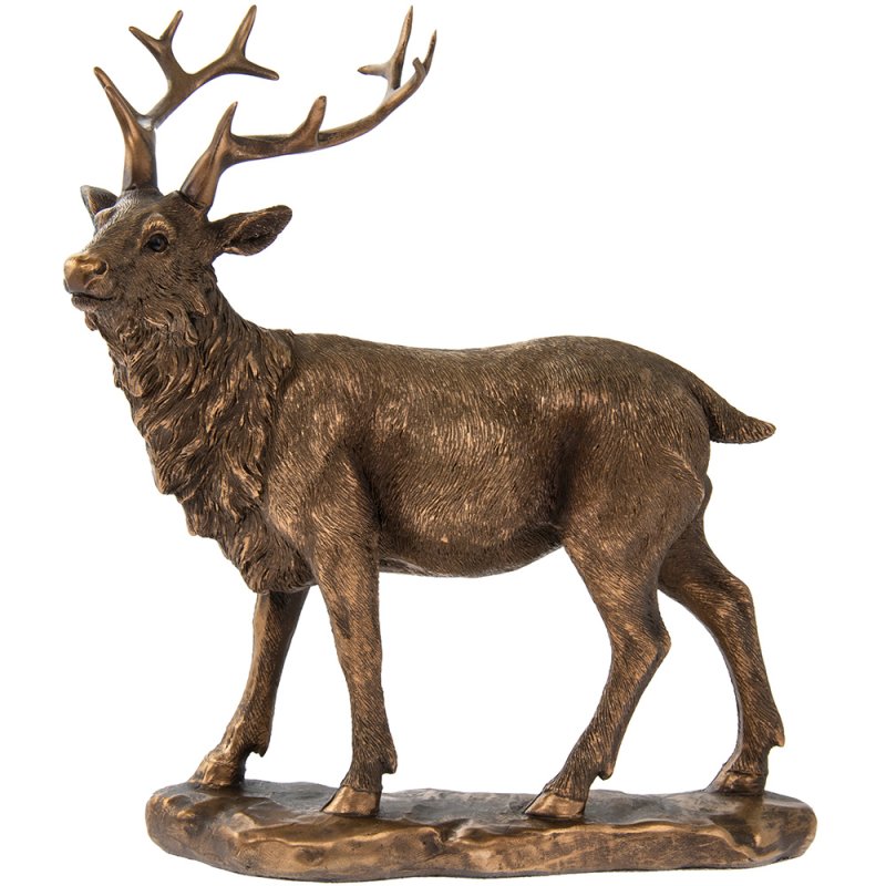 Reflections Bronze Stag Resin Figurine