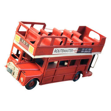 Red London Classic Double Decker Bus Décor