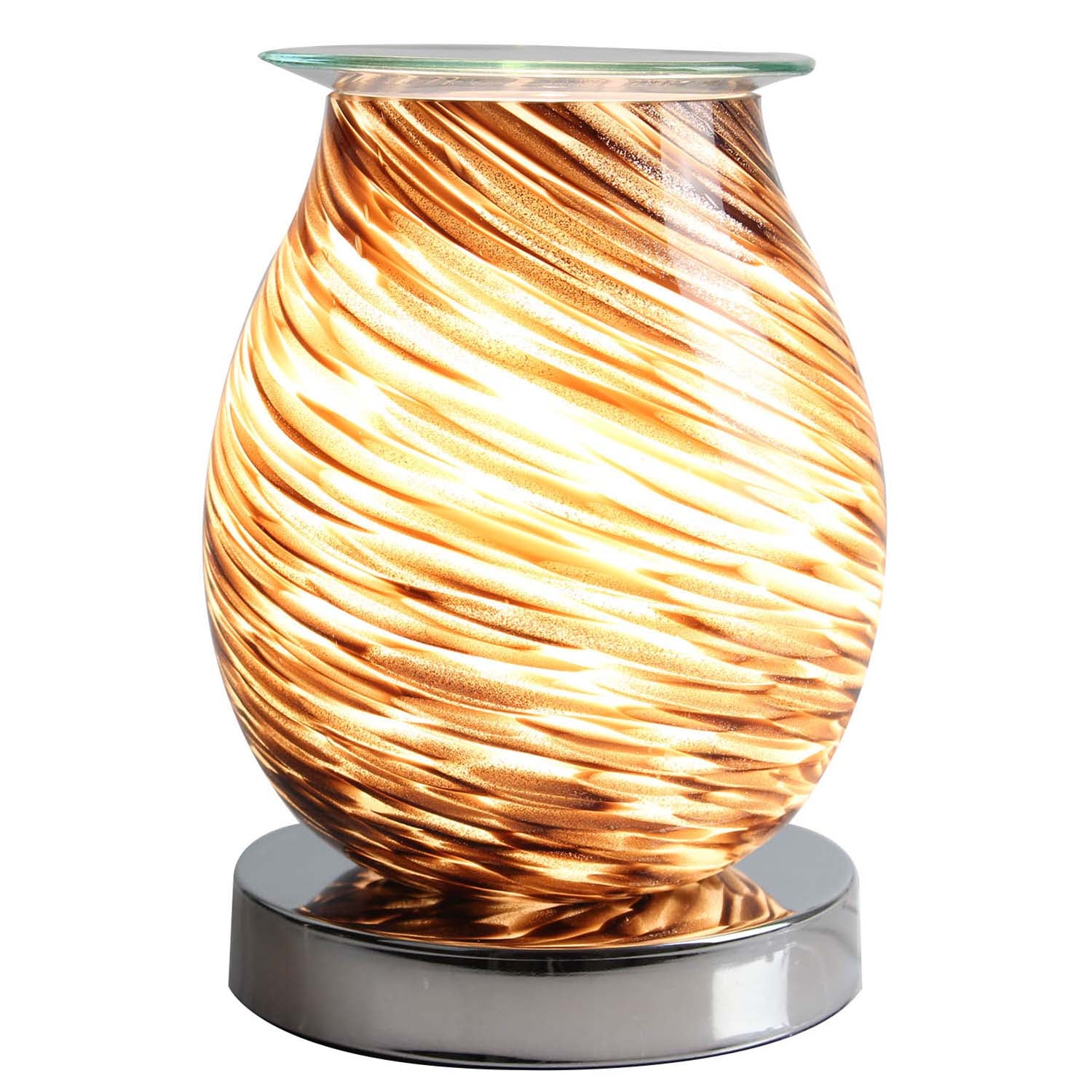 Desire Aroma Oval Wax Melt Burner 3D Lamp - Glitter