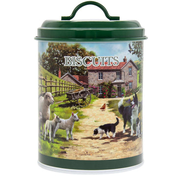 Collie & Sheep Biscuits Canister