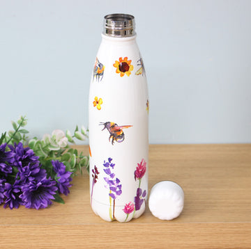 Bees & Flowers Flowers 500ml Travel Drinking Water Bottle