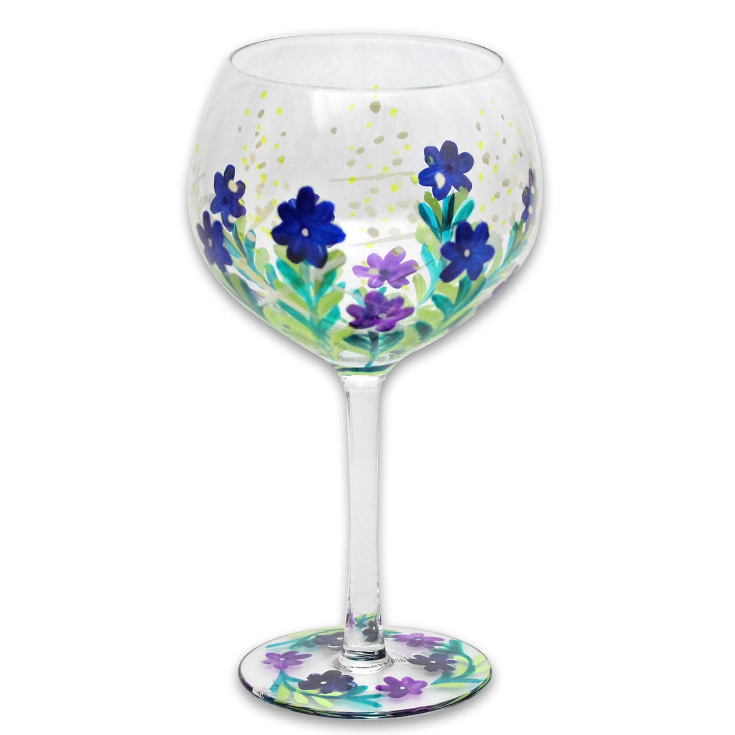 Hand Painted Meadows Gin Glass