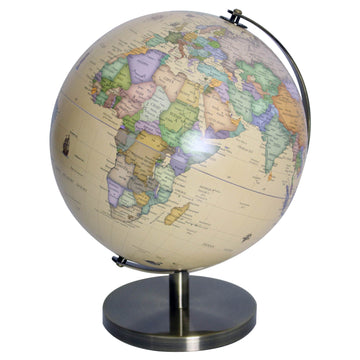 Large Vintage World Map Globe