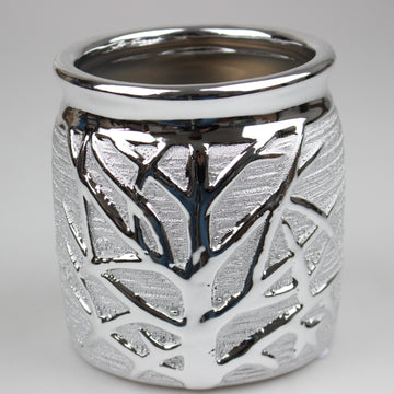 Medium Silver Art Woodland Planter