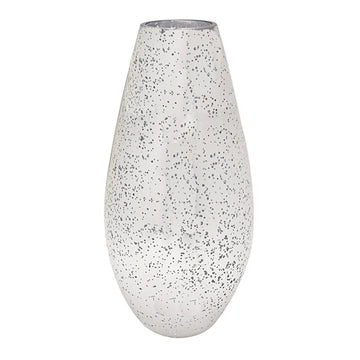 32cm Silver Mirrored Sparkle Vase