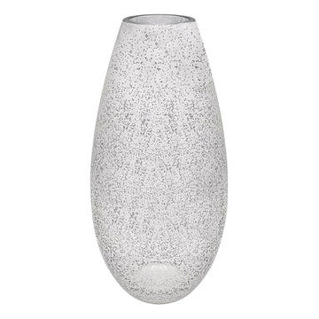 40cm Silver Mirrored Sparkle Vase