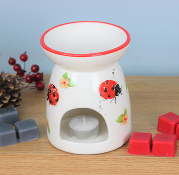 Lady Birds Flower Ceramic Wax Melt Warmer