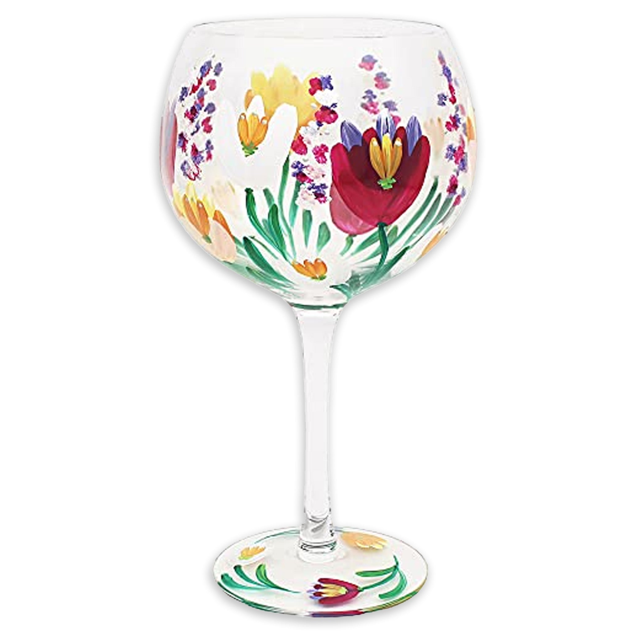 Cocktail Gin Glass Lynsey Johnstone Hand Painted Honeysuckle