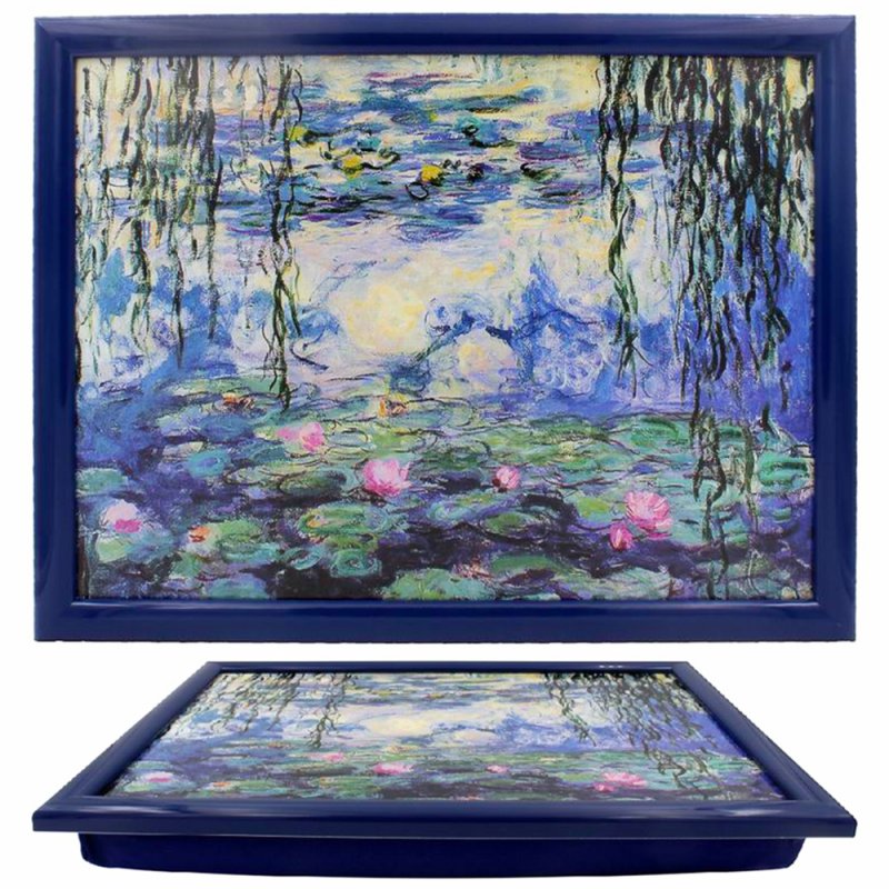 Cushion Padded Laptray Claude Monet Snack Food Serving