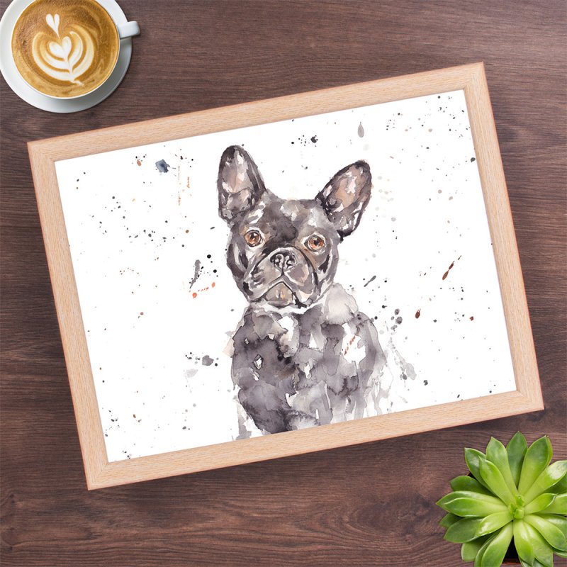 French Bulldog Lap Tray Serving Laptop Food Tray