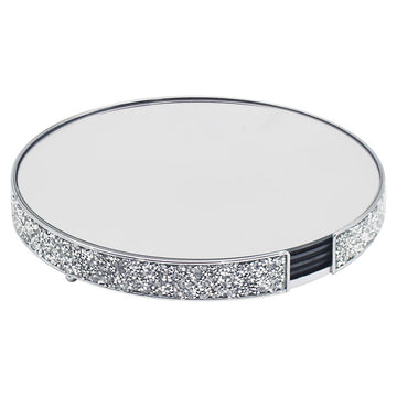 Silver Multi Crystal Round Set Of 4 Placemats