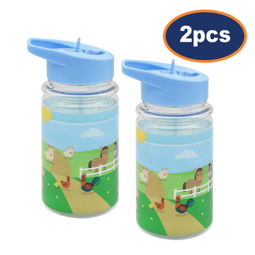 2pc Blue Farm Animals 18oz Tumbler