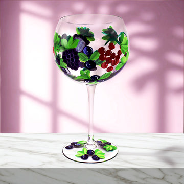 Cocktail Gin Glass Lynsey Johnstone Hand Painted Berries