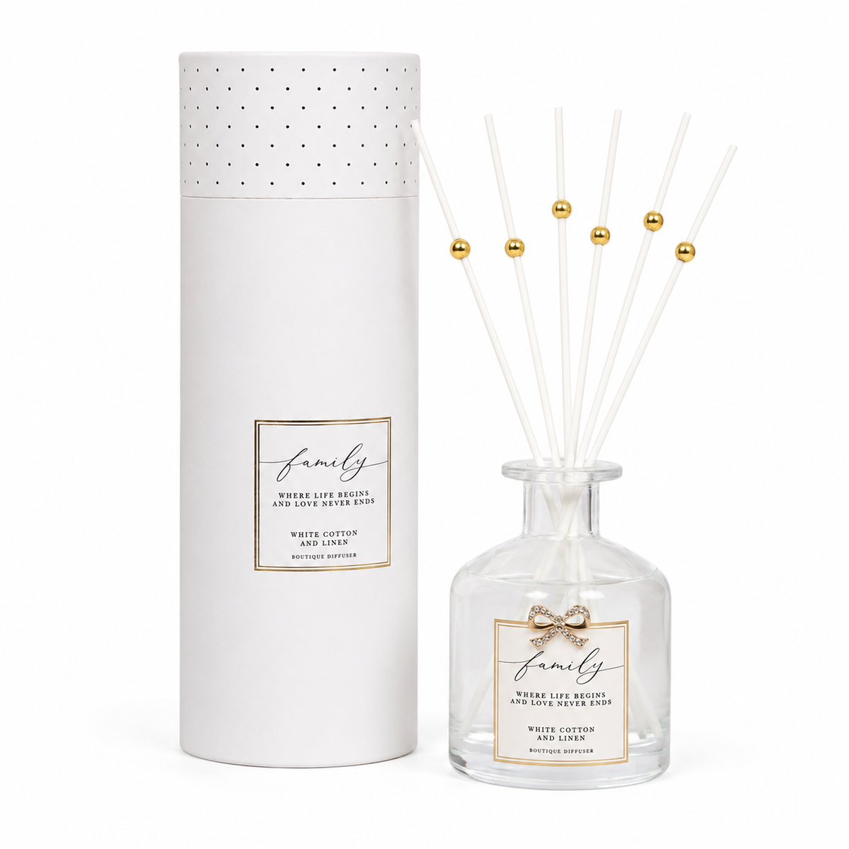 200ml Family Life Cotton Linen Scent Reed Diffuser