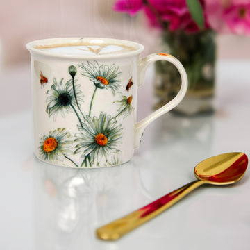 250ml Bee-tanical Daisy Flower Design Ceramic Mug