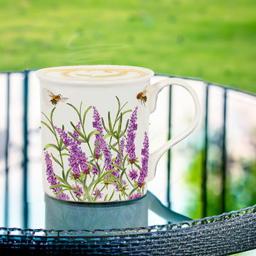 250ml Bee-tanical Lavender Flower Ceramic Mug