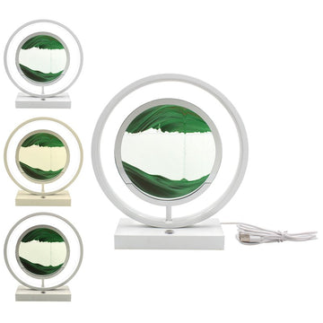 Quicksand Lamp Green Moving Sand 3D Display