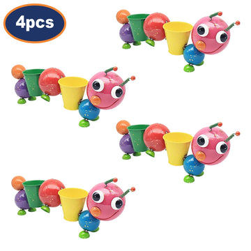 4Pcs Bright Eyes Googly Eyed Caterpillar Garden Ornaments