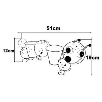 Bright Eyes Googly Eyed Caterpillar Garden Ornament