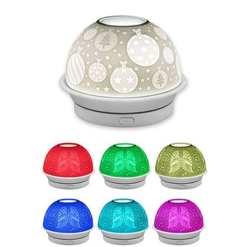 Christmas Bauble Ornament Ultrasonic Humidifier With 4 10ml Scented Oils Mist