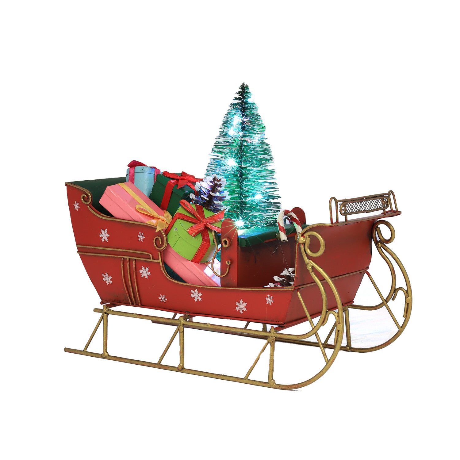 Red Sleigh Christmas Ornament