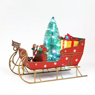 Red Sleigh Christmas Ornament