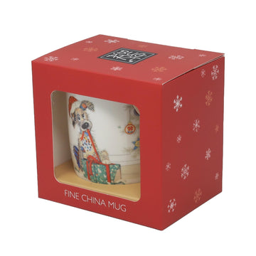 350ml Fine China Bug Art Mutt Dog Coffee Mug