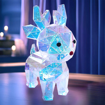 Christmas Reindeer Holographic Color Changing Interactive LED Lamp