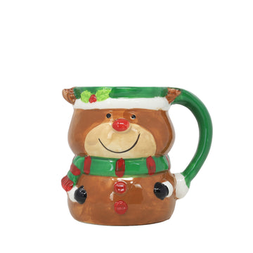 Reindeer Hot Chocolate Bomb Cocoa Drink Mug Christmas Gift Set