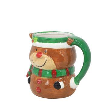 Reindeer Hot Chocolate Bomb Cocoa Drink Mug Christmas Gift Set