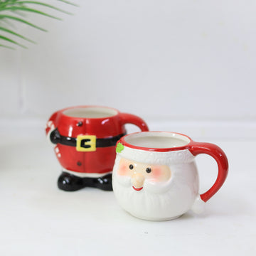 Santa Claus Stacker Hot Chocolate Bomb Cocoa Drink Mug Christmas Gift Set