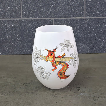 580ml Bug Art Sammy Squirrel Stemless Gin Glass