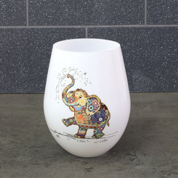 580ml Bug Art Eddie Elephant Stemless Gin Glass
