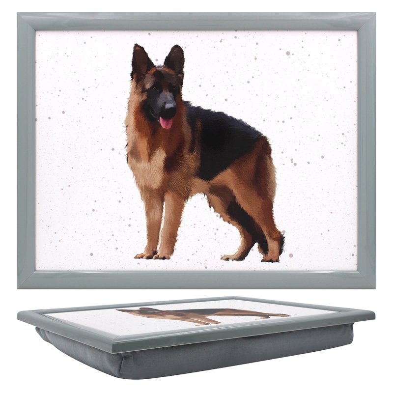 German Shepherd Dog Cushioned Lap Tray