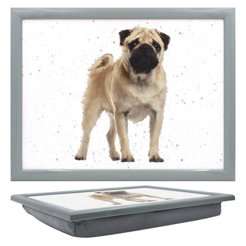 Pug Dog Cushioned Lap Tray