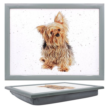 Yorkshire Terrier Dog Cushioned Lap Tray