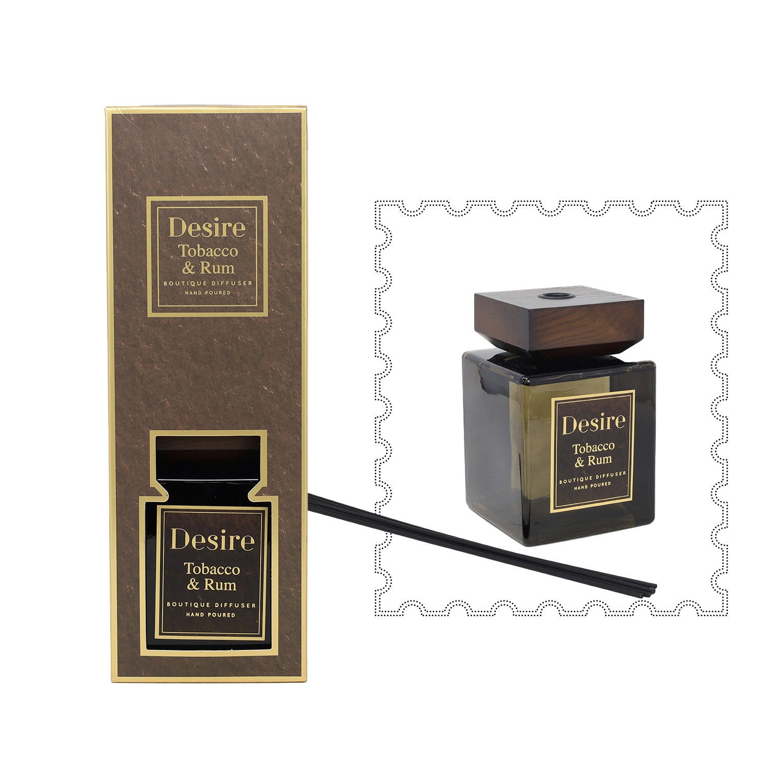 1000ml Tobacco & Rum Scent Boutique Reed Diffuser