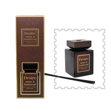 1000ml Amber Sandalwood Scent Boutique Reed Diffuser