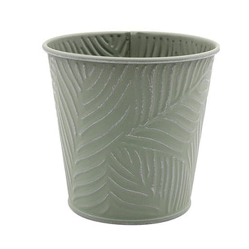 2Pcs 2.3L 16cm Pastel Green Metal Planters