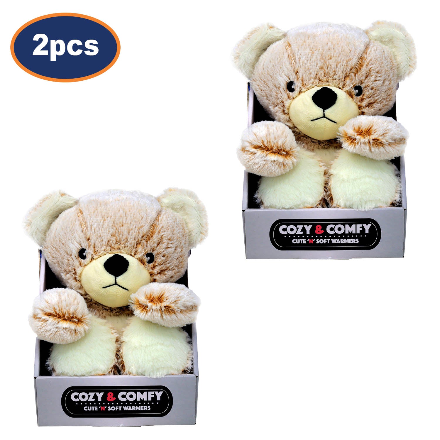 2Pcs Teddy Bear Reusable Warmer Hot & Cold Thermal Pack