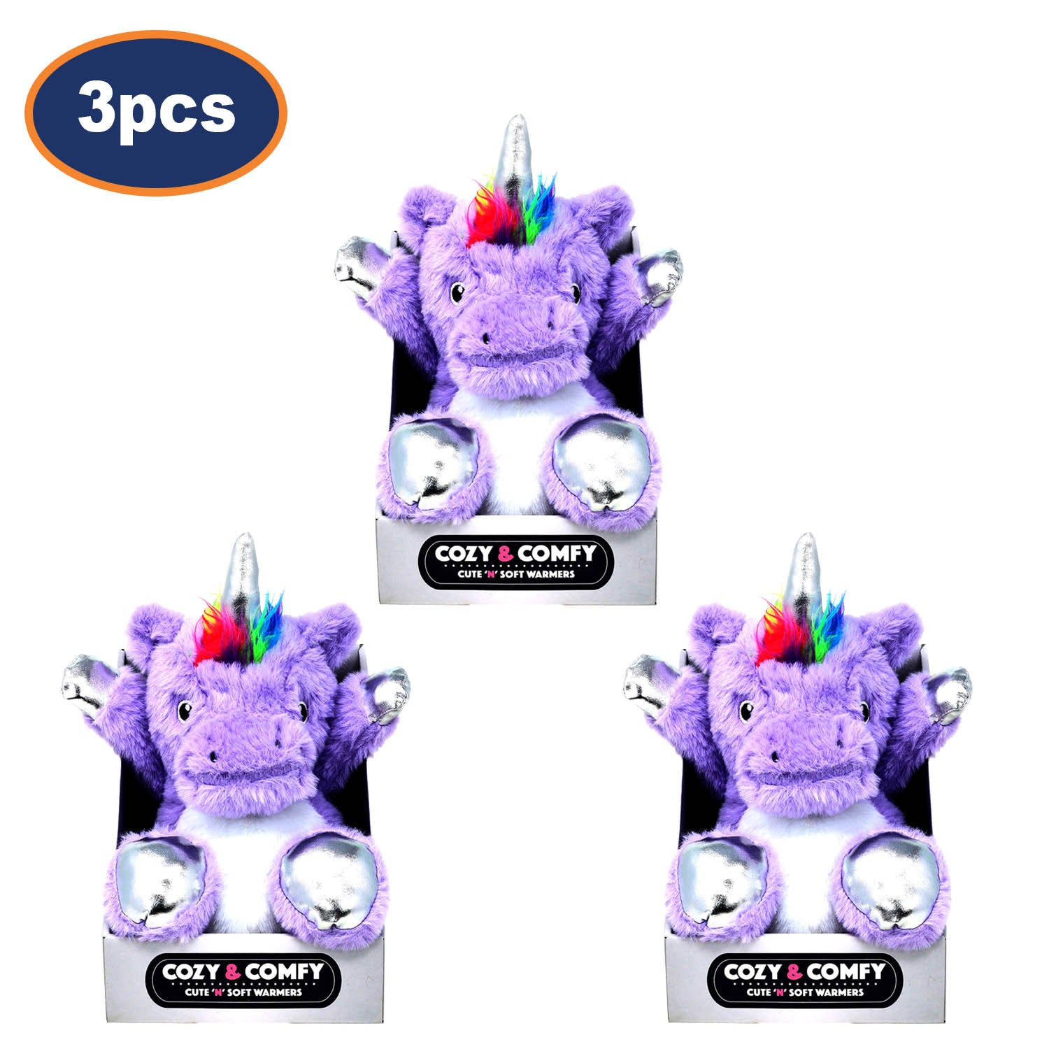 3Pcs Unicorn Reusable Warmer Hot & Cold Thermal Pack