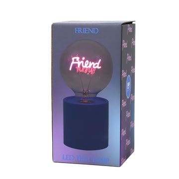 Friend Neon LED Light Bulb Shape With Blue Base