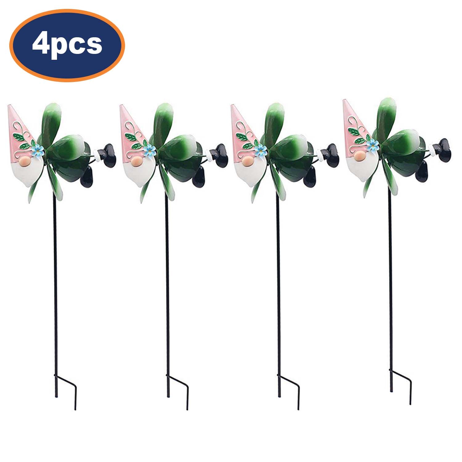 4Pcs Bright Eyes Green Gnome Garden Ornaments