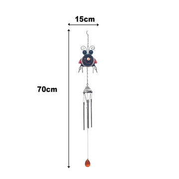 Bright Eyes Red Ladybird Garden Wind Chime