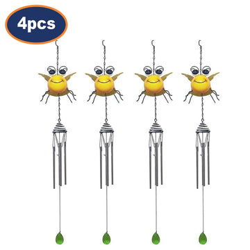 4Bright Eyes Yellow Bee Garden Wind Chimes