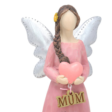 Resin Angel Heart Figurine