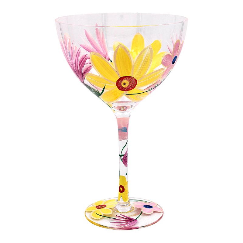 Daffodils Floral Cocktail Gin Glass