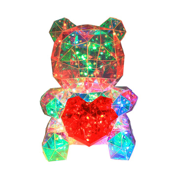 Bear Heart Holographic Interactive LED Light
